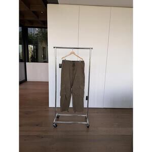 Entire Studios Olive Green Cargo Pants with Drawstring Waist
